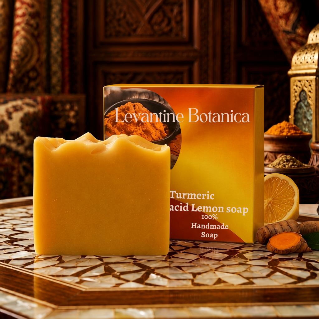 Kojic Acid Turmeric Lemon Bar - Natural Brightening Soap